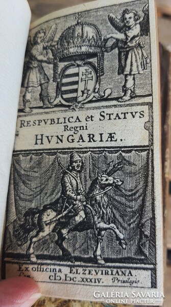 Respublica et status regni hungariae. (Leyden), 1634. Ex officina elzeviriana. 330,[1]P.