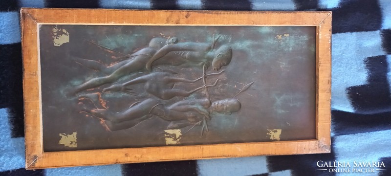 Wall picture made of copper alloy