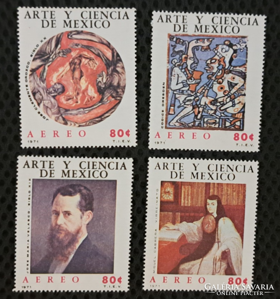 1971. Mexikó festmény bélyegek F/5/11