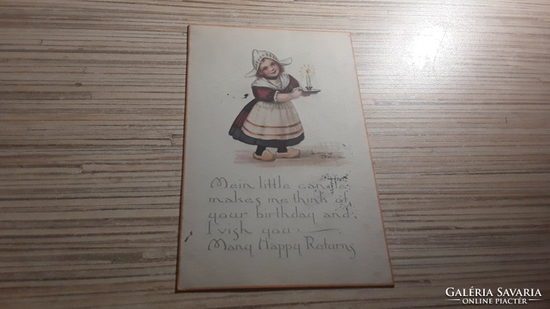 Antique greeting postcard.