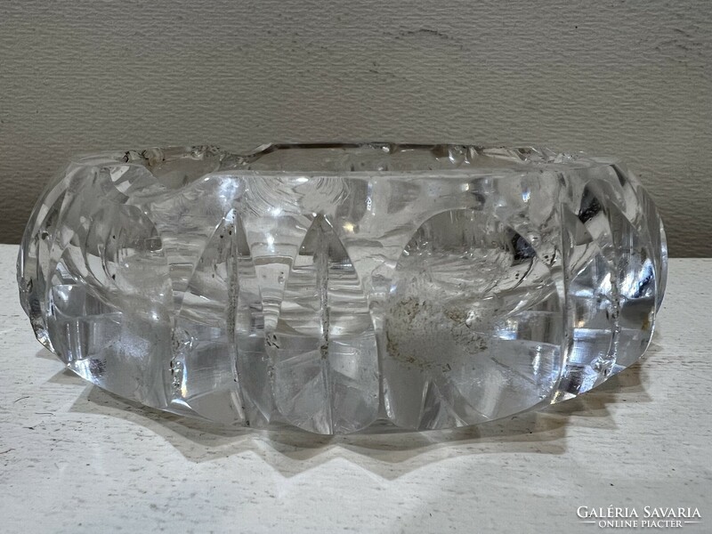 Lead crystal ashtray, size 12 cm. 4553
