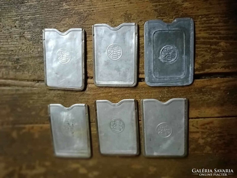 Bsk rt. Aluminum ID card holder, mid-20th century, in good condition