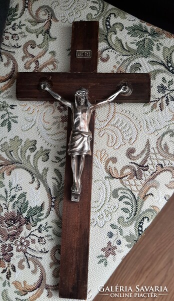 Wooden crucifix 30.5 cm x 15 cm from 1952