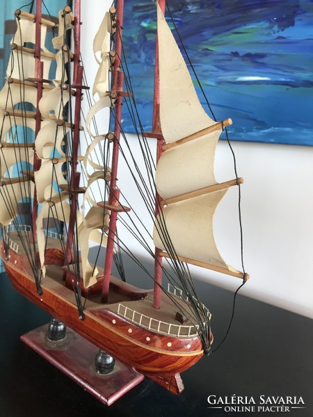 Old three-masted sailing ship from collection (401)