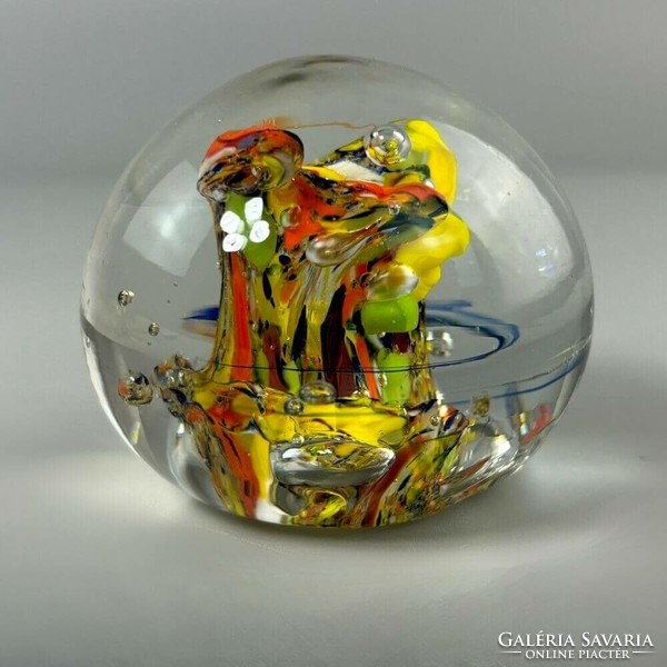 Murano paperweight, art glass globe