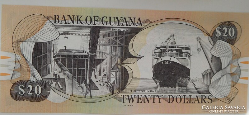 Guyana  20 dollár 2019 UNC