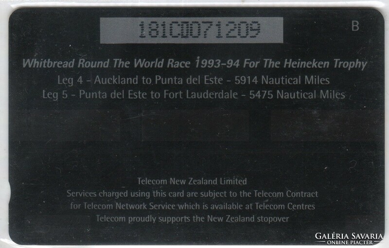 Külföldi telefonkártya 0534 Új-Zéland  1993