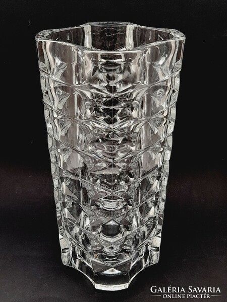 Large French glass vase 24.7 cm
