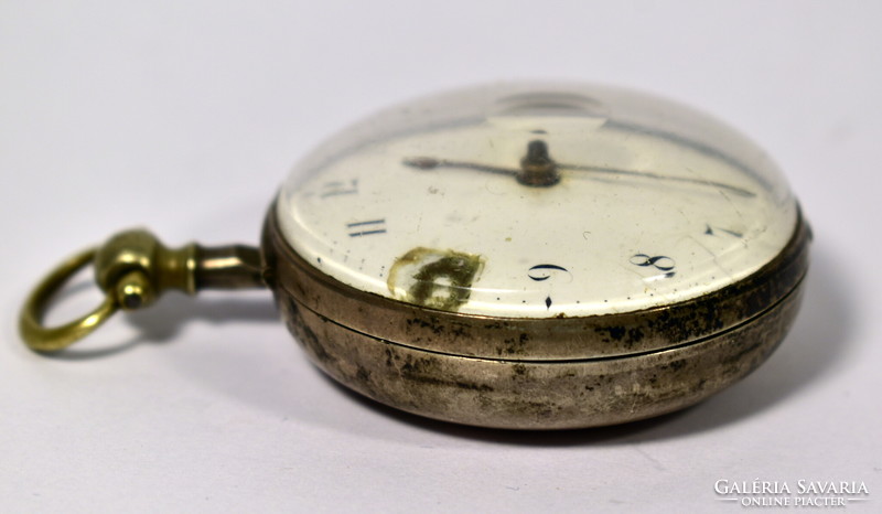 1806 Antique silver pocket watch with spindle!