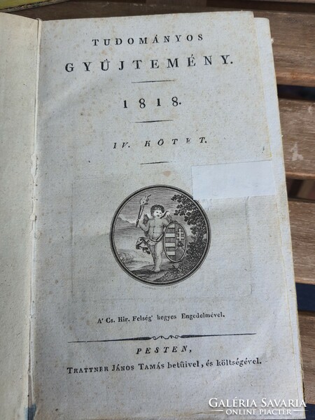 Tudományos Gyűjtemény 1818 4-5-6 benne: Vátznak leírása;  Sárospataki Ref. Koll. Baradla barlang