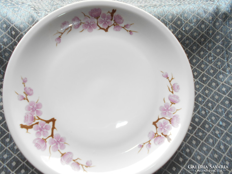 Alföldi   porcelán barackfa virágos  tányér