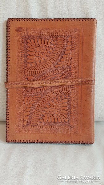 Leather file folder