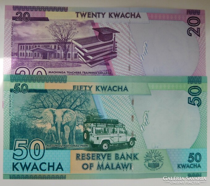 Malawi 20-50 kwacha 2016 UNC