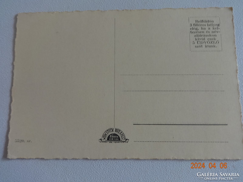 Régi postatiszta  Weinstock képeslap: Szabadka, utcarészlet
