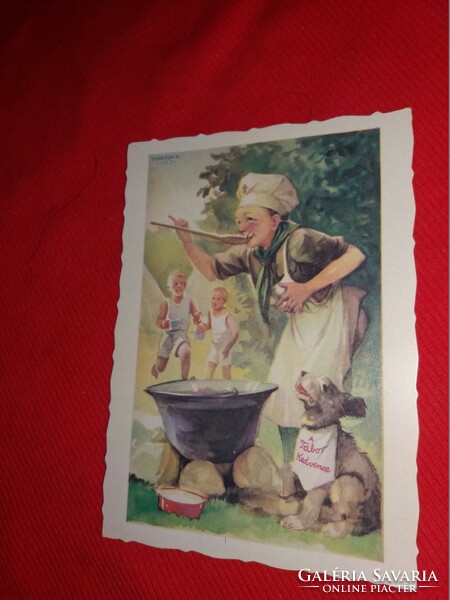 Antique scout postcard reprint repro 3 pieces in one according to the pictures