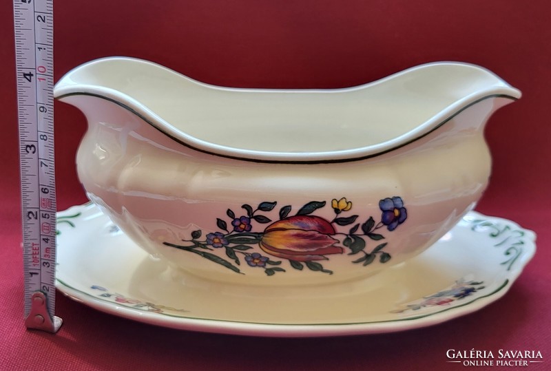 Villeroy & boch alt straßburg German porcelain sauce sauce serving bowl pouring tulip flower pattern