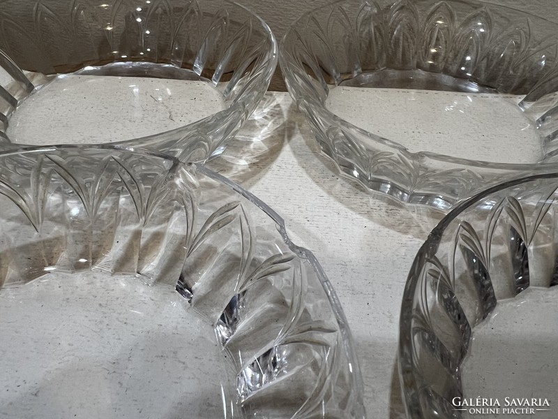 Glass salad bowls, 4 pieces, 12 cm in size. 4558