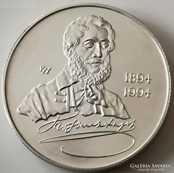 Lajos Kossuth died 100 years ago. 925 Silver coin - HUF 500 - art&decoration