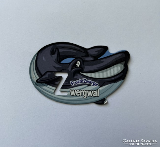 Refrigerator magnet - letter z - pygmy whale