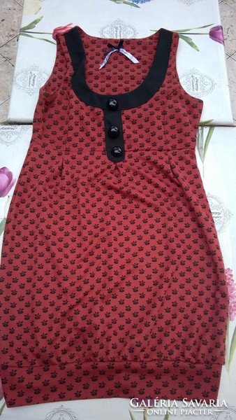 Good price ! - Tunic dress with small flowers, quality item. S-m