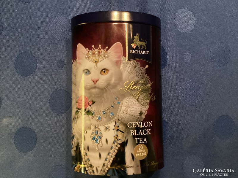 English metal tea box richard royal cats cat/cat/cat