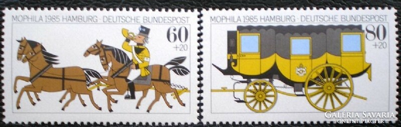 N1255-6 / Németország 1985 MOPHILA'85 bélyegkiállítás bélyegsor postatiszta