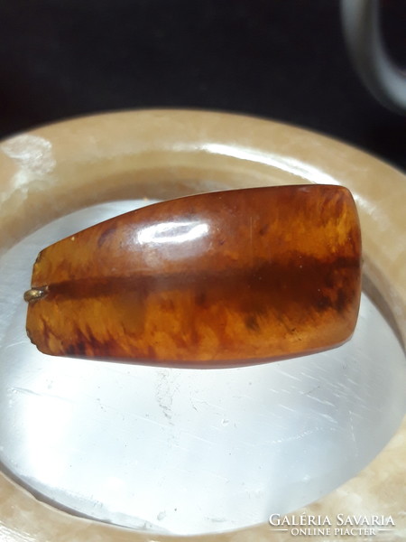 Old, Russian, large amber brooch
