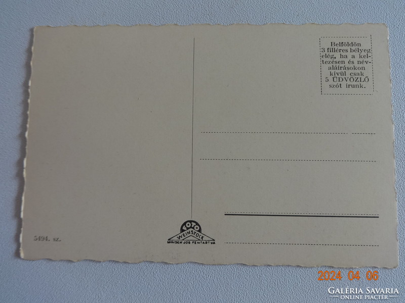 Régi postatiszta  Weinstock képeslap: Kolozsvár, Egyetemi templom