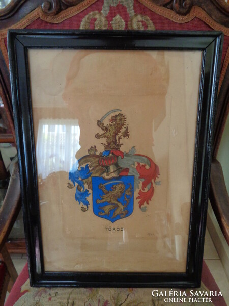 Az oroszlámosi Tőrös család XVIII. század elején kapott címere
