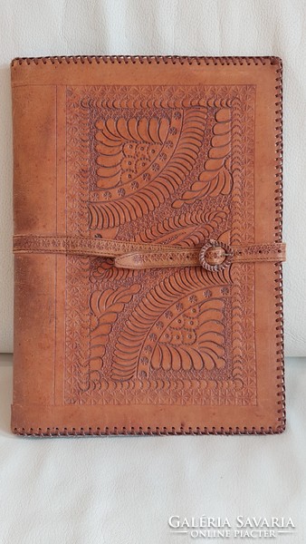 Leather file folder