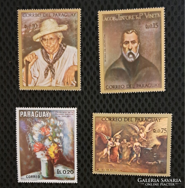 1970. Paraguay painting stamp series f/4/2