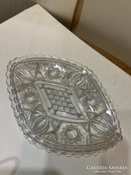 Dessert crystal glass plates, 6 pieces, size 17 cm. 4547