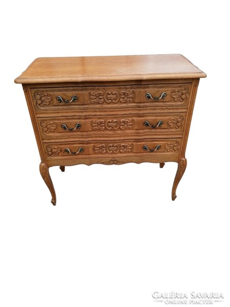 Neobaroque 3-drawer chest of drawers with curved front