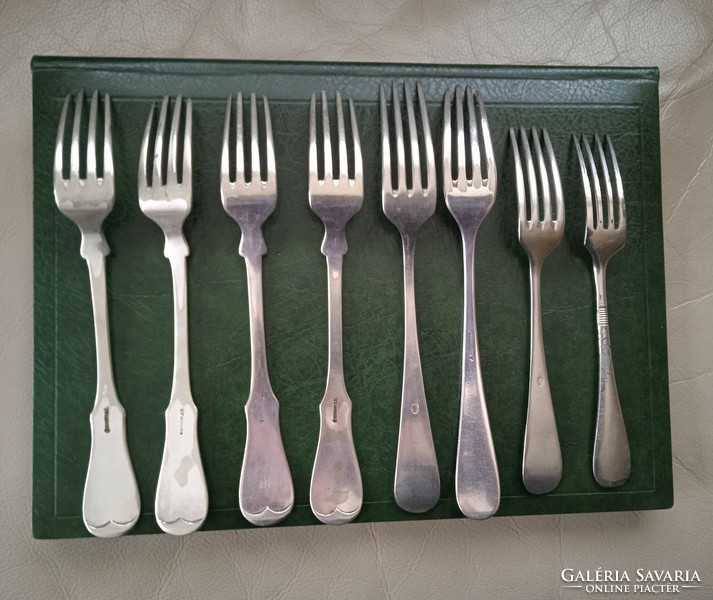 Antique 14 piece berndorf and bmf alpaca cutlery set (