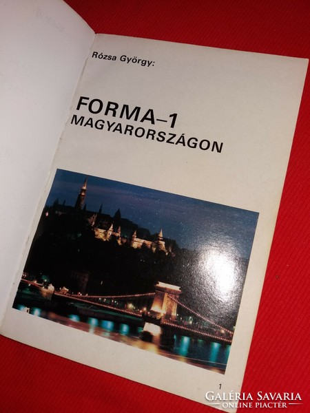 1986. György Rózsa : form-1 in Hungary book with many color pictures according to the pictures terra