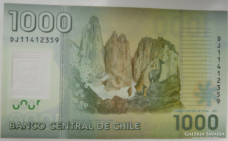 Chile 1000 pesos 2021 UNC