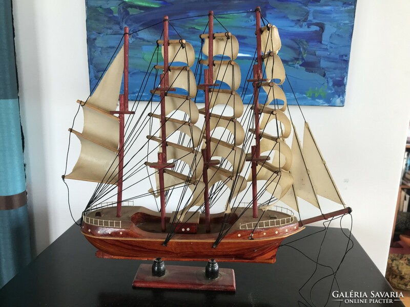 Old three-masted sailing ship from collection (401)