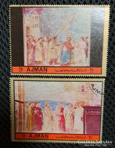1972. Ajman large size pantocrator stamp series f/4/15