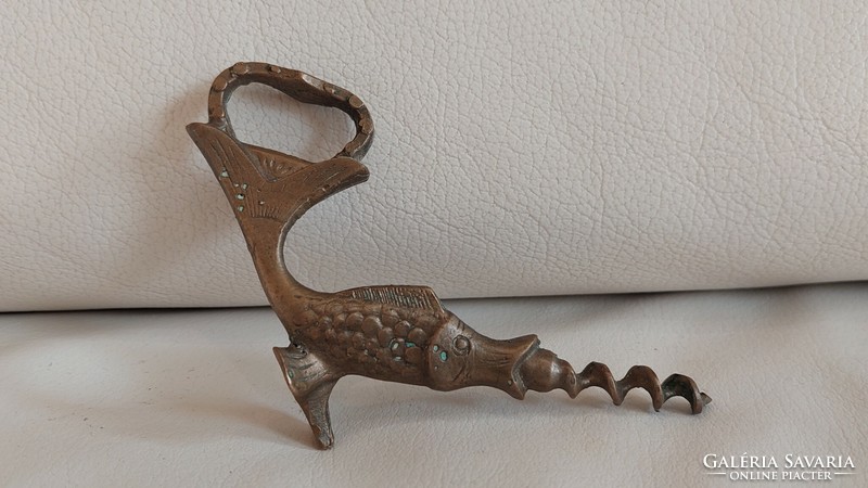 Halas copper or bronze corkscrew, wine opener