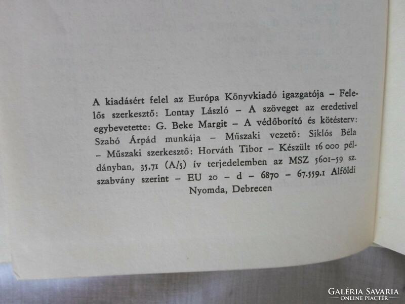 Martin Andersen Nexö: Ditte, az ember lánya (Európa, 1968; dán irodalom, regény)