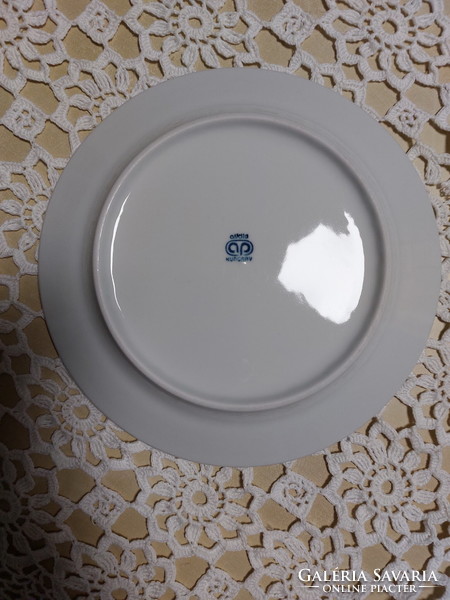 Alföldi porcelán, kék csíkos süteményes tányér, 1db