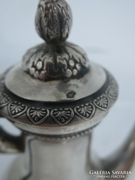 Gyönyörű, elegáns, empire stílusú ezüst likőrös kanna