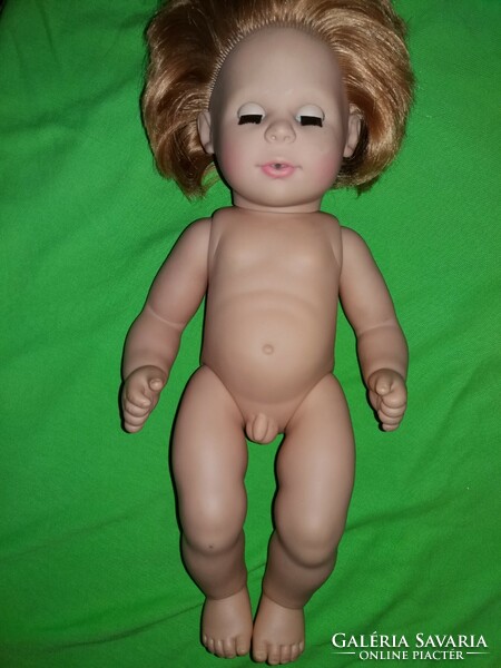 Eredeti sorszámos GÖTZ fiú baba végig vinyl művészbaba szép állapotban 40 cm a képek szerint