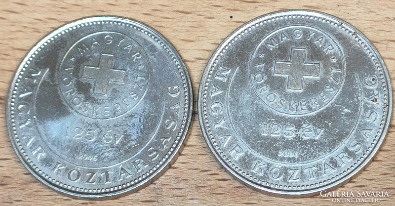 2 50 HUF coins of the Hungarian Red Cross are 125 years old