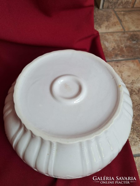 Beautiful Zsolnay white porcelain scone bowl stew soup bowl nostalgia piece