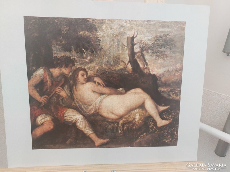 (K) international art club (1965) 6 Titian prints, reproduction 35x43 cm