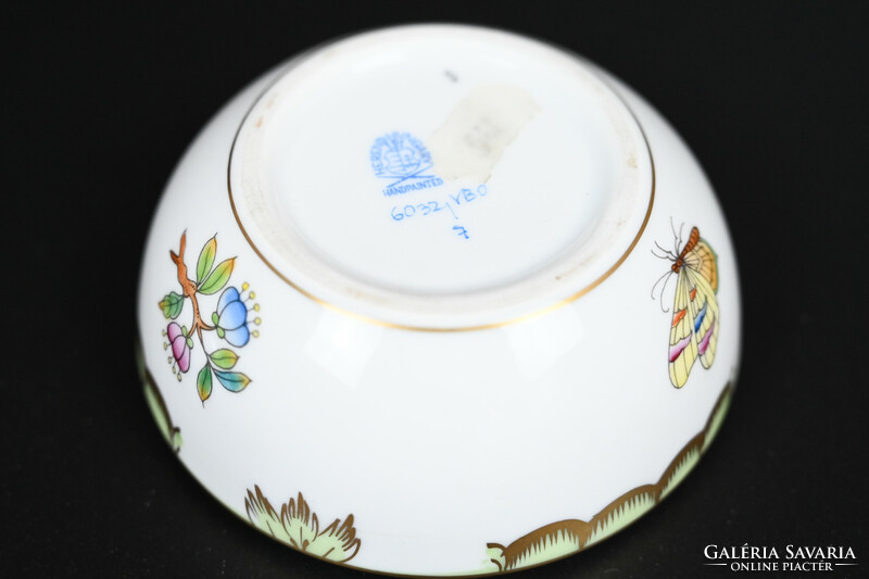 HERENDI PORCELÁN VIKTÓRIA MINTÁS BONBONIER, FEDELES DOBOZ