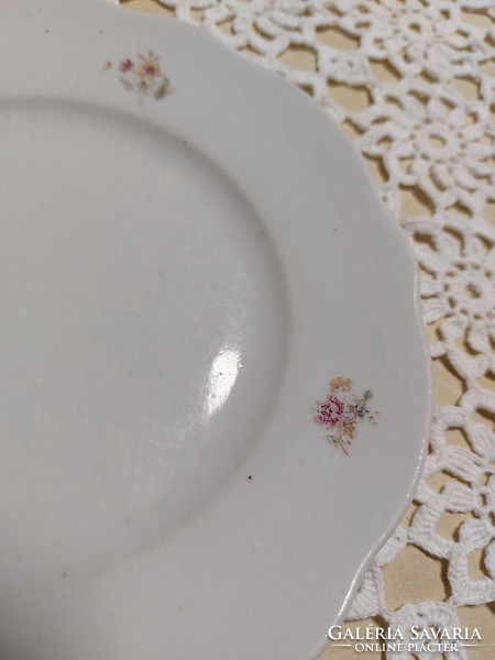 Zsolnay kedvelt virágmintás porcelán, süteményes tányér 1db