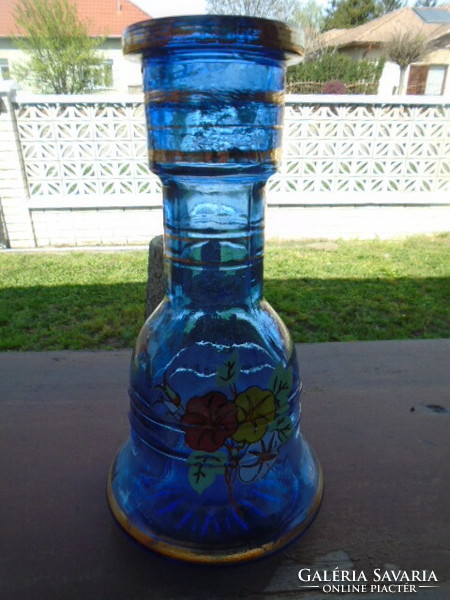 Antik XIX-.XX. sz. elejéről bedermejer harag formájú váza igen nagy 25 cm kuriózum