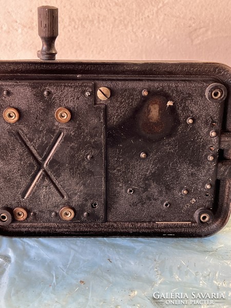 A rare metal housing rotary phone